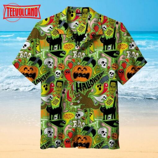 Halloween pattern Hawaiian Shirt