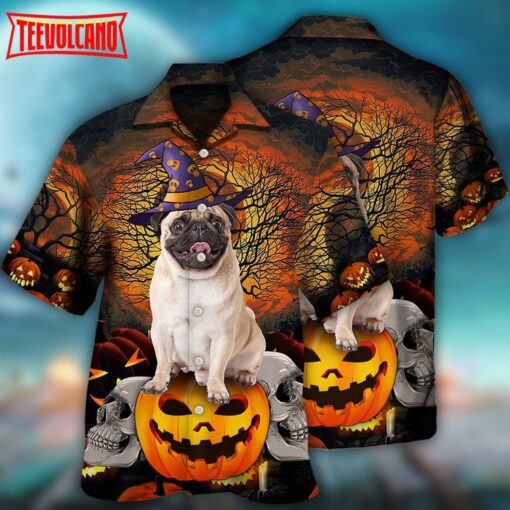 Halloween Pug My Lovely Dog Hawaiian Shirt