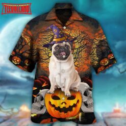 Halloween Pug My Lovely Dog Hawaiian Shirt