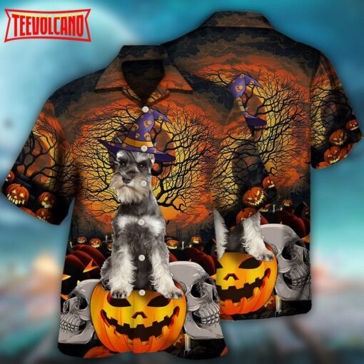 Halloween Schnauzer My Dog Hawaiian Shirt