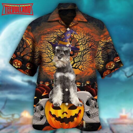 Halloween Schnauzer My Dog Hawaiian Shirt