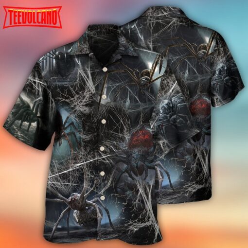 Halloween Spider Dark Scary Hawaiian Shirt