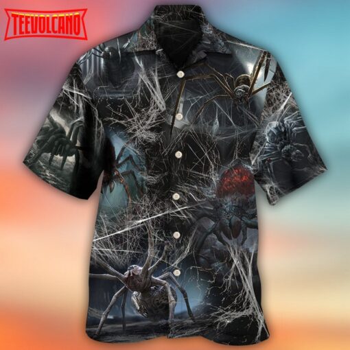 Halloween Spider Dark Scary Hawaiian Shirt