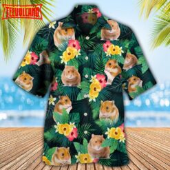 Hamster Summer Vibes Hawaiian Shirt