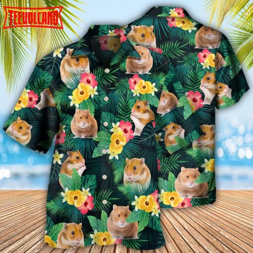 Hamster Summer Vibes Hawaiian Shirt