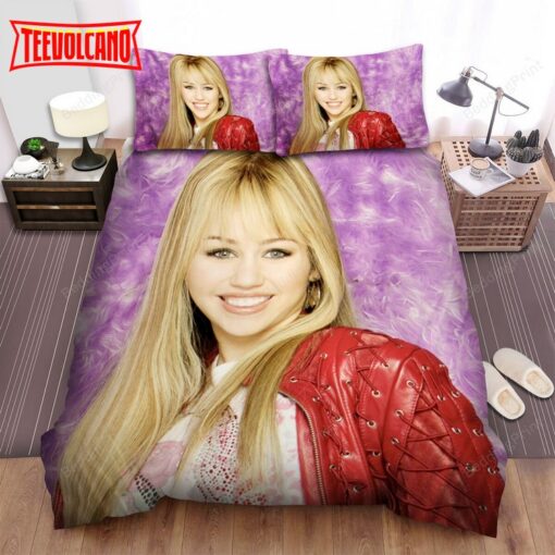 Hannah Montana In Purple Bed Sheets Duvet Cover Bedding Sets