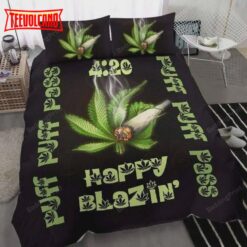 Happy Blazing Weed Bed Sheets Duvet Cover Bedding Sets