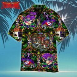 Happy Mardi Gras Unisex Hawaiian Shirt