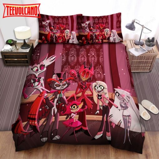 Hazbin Hotel Group Posing Fun Duvet Cover Bedding Sets