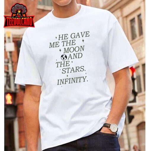 He Gave Me The Moon And The Stars Infinity Aesthetic Trendy Pullover Hoodie