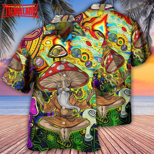 Hippie Mushroom Witch Hawaiian Shirt