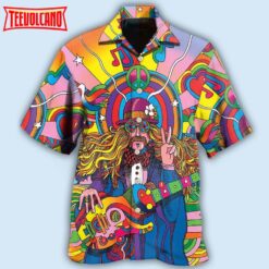 Hippie Rock Music Hawaiian Shirt