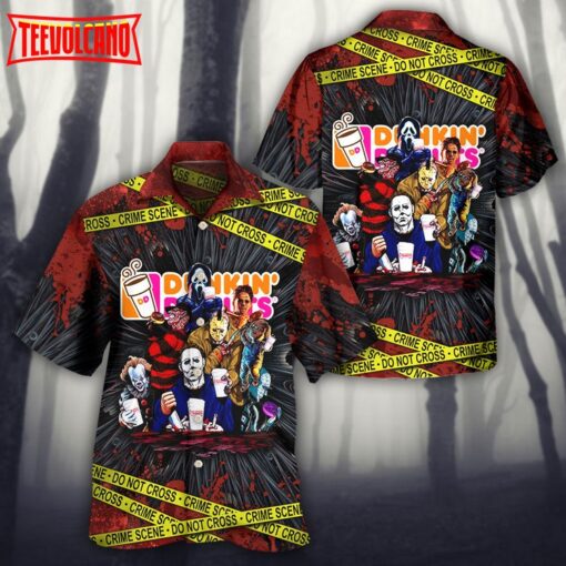 Horror Movie Characters Hawaiian Shirt