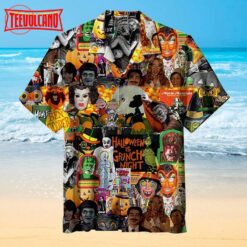 Horror Scary Halloween Carving Hawaiian Shirt