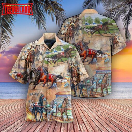 Horse Harness Racing Passion Hawaiian Shirt