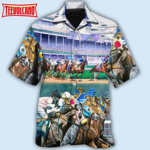 Horse Racing Amazing Style Hawaiian Shirt