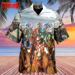 Horse Racing Best Seat Hawaiian Shirt