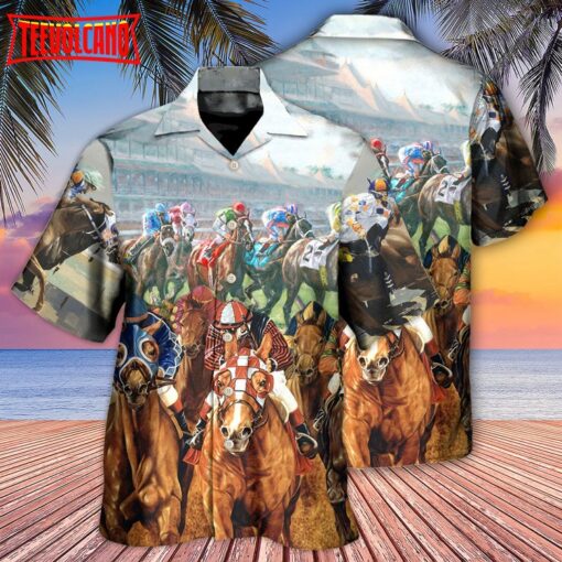 Horse Racing Best Seat Hawaiian Shirt