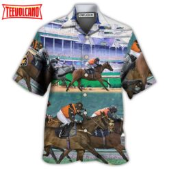 Horse Racing So Cool Hawaiian Shirt