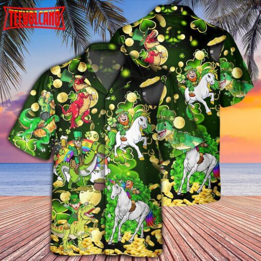 Horse Saint Patrick Beer Brothers Hawaiian Shirt