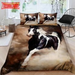 Horse With Black And White Fur Bed Sheets Duvet Cover Bedding Sets