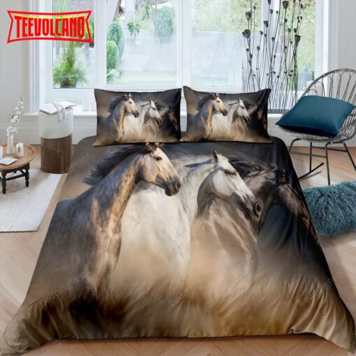 Horses Bedding Set Bed Sheet Duvet Cover Bedding Sets