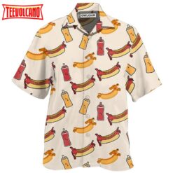 Hot Dog Funny Cool Hawaiian Shirt