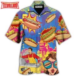 Hot Dog Pop Art Cool Hawaiian Shirt