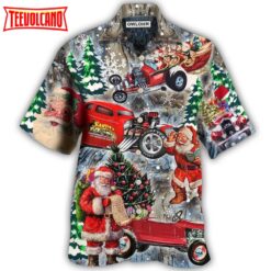 Hot Rod Merry Christmas Hawaiian Shirt