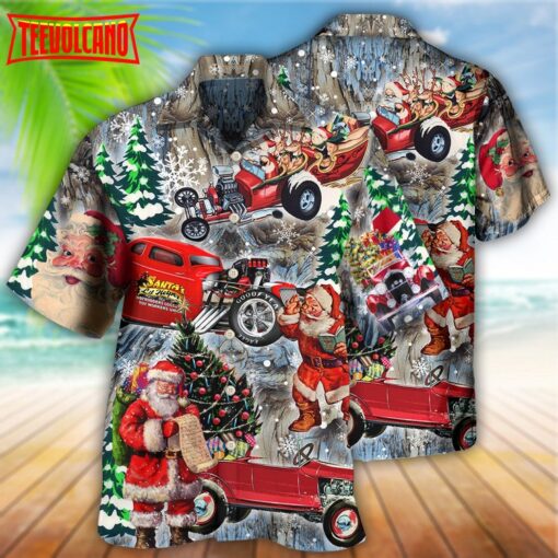 Hot Rod Merry Christmas Hawaiian Shirt