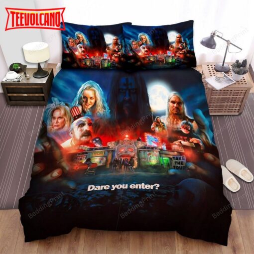 House Of Corpses Dare You Enter Movie Poster Duvet Cover Bedding Sets