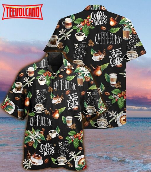 I Love Coffee Leaf Hawaiian Shirt