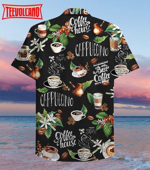 I Love Coffee Leaf Hawaiian Shirt