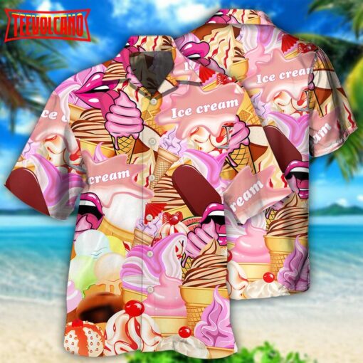 Ice Cream Color Style Hawaiian Shirt