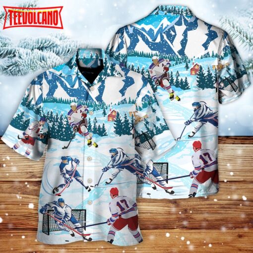 Ice Hockey Lover Cool Sport Hawaiian Shirt