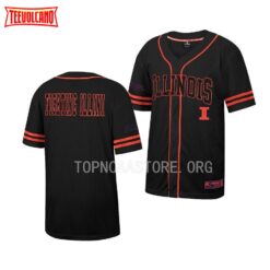 Illinois Fighting Illini Free Spirited Black Baseball Jersey