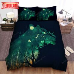 Illusion Negative Space Space Tiger Bed Sheets Duvet Cover Bedding Sets