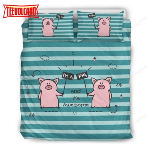 I’M A Pig Bedding Set Beige Duvet Cover Bedding Sets