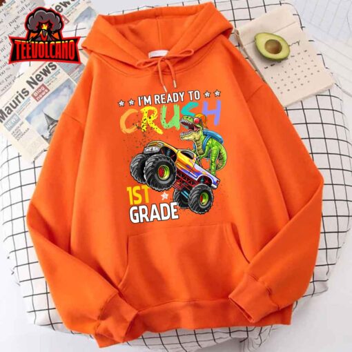 Im Ready To Crush 1st Grade Dinosaur Boy First Day of School T-Shirt