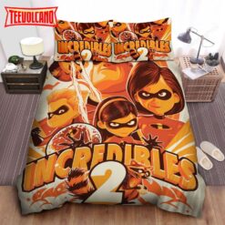 Incredibles 2 Family In Modern Art Portrait Duvet Cover Bedding Sets