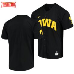 Iowa Hawkeyes College Baseball Black Elite Jersey