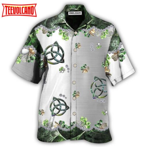 Irish Clover Metal Hawaiian Shirt