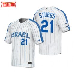 Israel Garrett Stubbs White 2023 World Baseball Classic Jersey