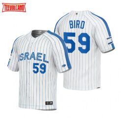 Israel Jake Bird White 2023 World Baseball Classic Jersey