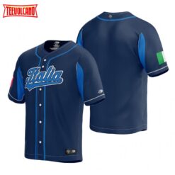 Italy Navy 2023 World Baseball Classic Jersey