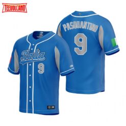 Italy Vinnie Pasquantino Royal 2023 World Baseball Classic Jersey