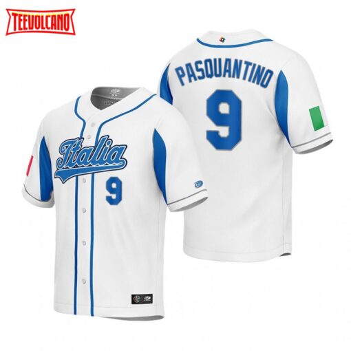 Italy Vinnie Pasquantino White 2023 World Baseball Classic Jersey