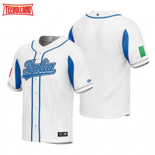 Italy White 2023 World Baseball Classic Jersey