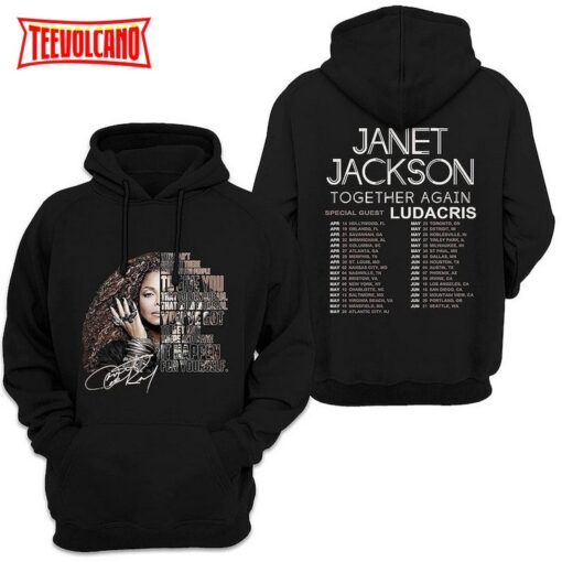 Janet Jackson Together Again Tour 2023 Trending Double Side Shirt