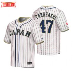 Japan Keiji Takahashi White 2023 World Baseball Classic Jersey